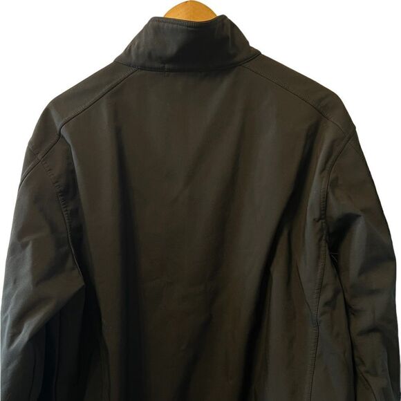 COAL HARBOUR Black Fleece Lined Lightweight Zip Up Rain Fall Jacket XL - Picture 4 of 8